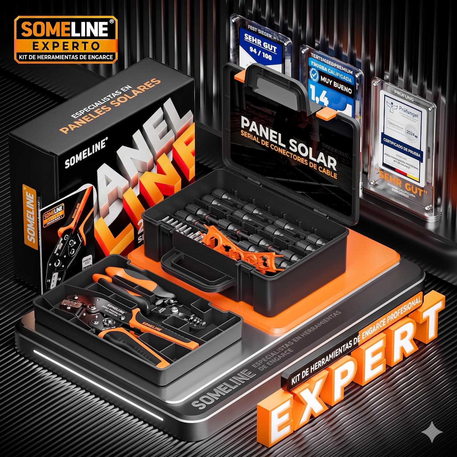KIT Ponchadora MC4 Profesional + Pelacables + Accesorios + Estuche Viajero - Imagen 6