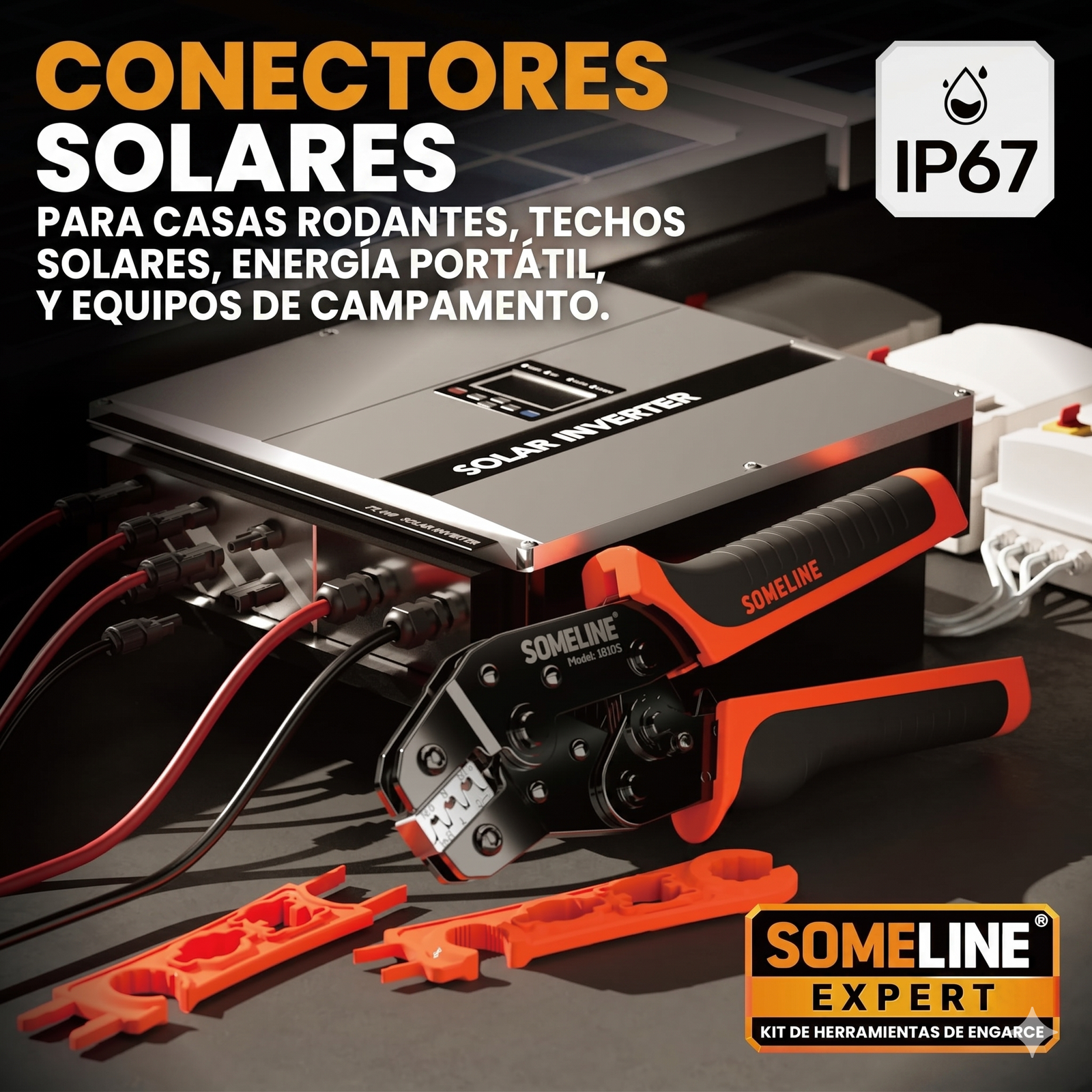 KIT Ponchadora MC4 Profesional + Pelacables + Accesorios + Estuche Viajero - Imagen 8