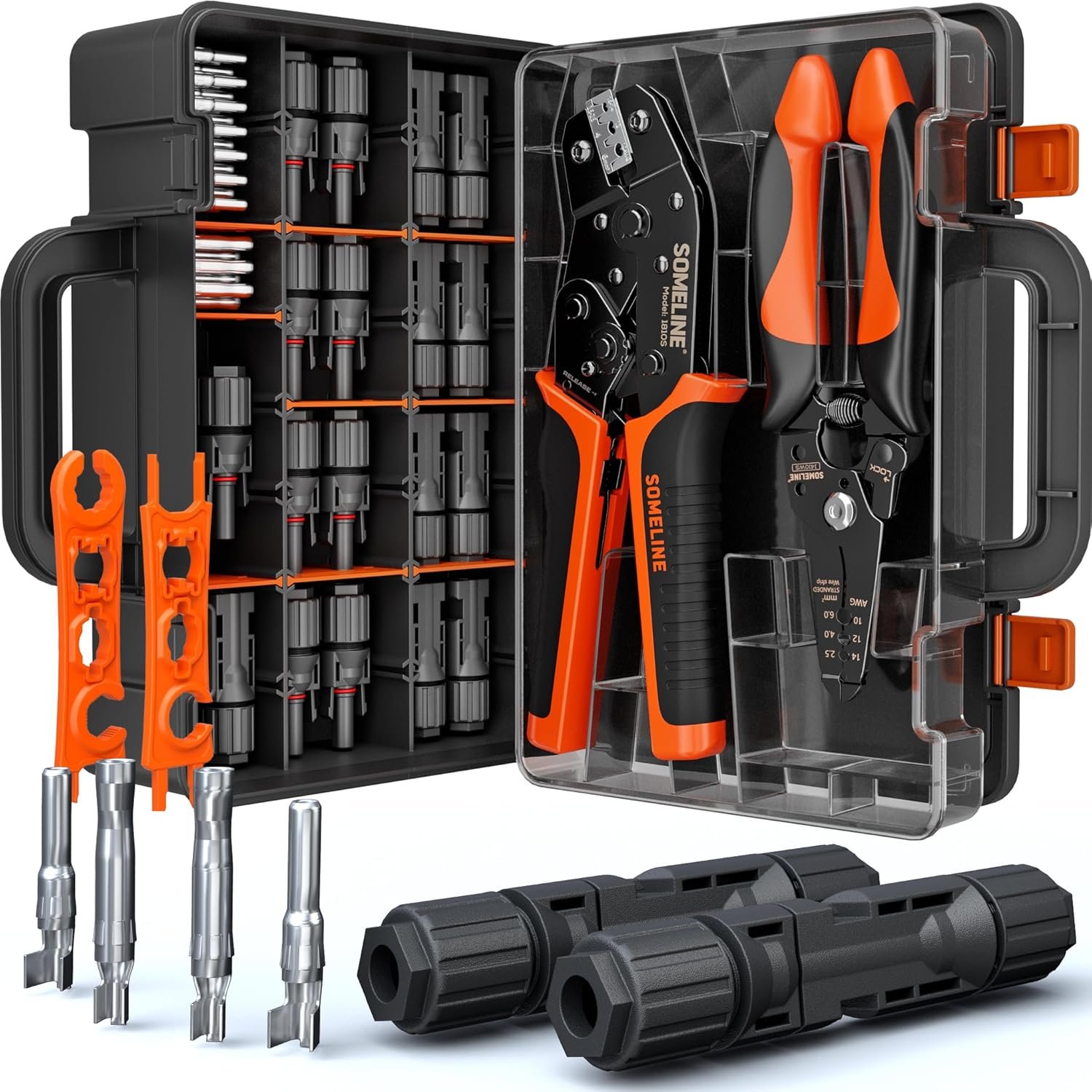 Ponchadora MC4 panel solar + Pelacables kit