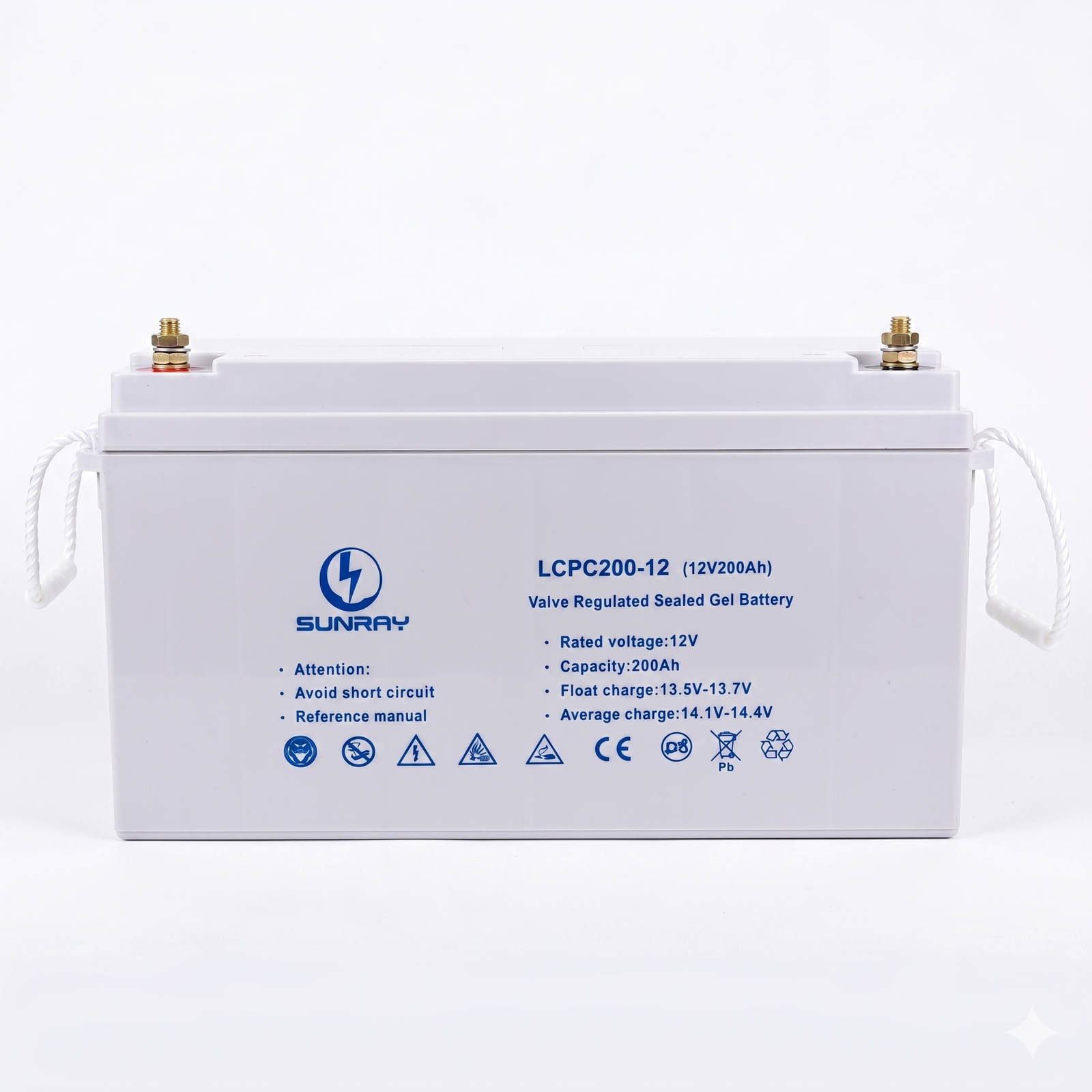 Batería de Gel Sunray de 12V y 200Ah